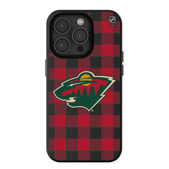 Keyscaper   Minnesota Wild Plaid iPhone Magnetic Bump Case