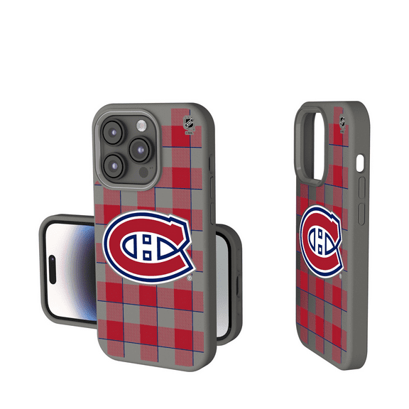 Keyscaper Montreal Canadiens Plaid Soft Touch iPhone Case