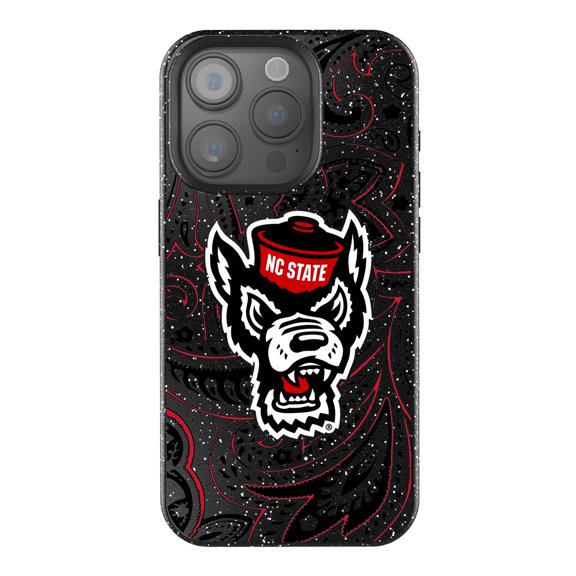 Keyscaper NC State Wolfpack Paisley Bling iPhone Case