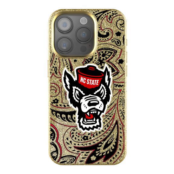 Keyscaper NC State Wolfpack Paisley Bling iPhone Case