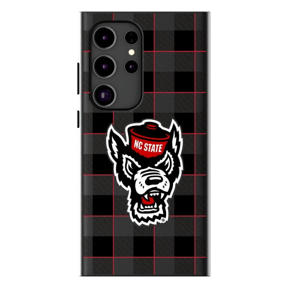 Keyscaper NC State Wolfpack Plaid Galaxy Magnetic Bump Case