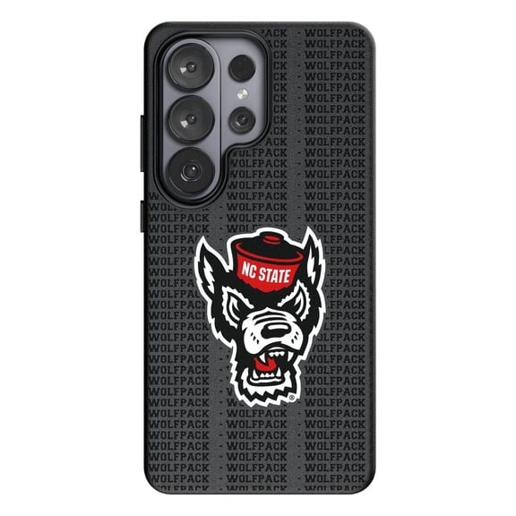 Keyscaper NC State Wolfpack Text Backdrop Galaxy Magnetic Bump Case