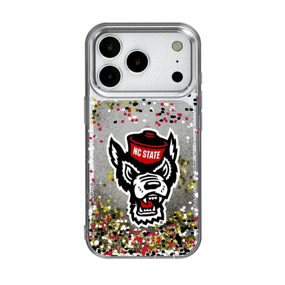 Keyscaper  NC State Wolfpack iPhone Glitter Case with Confetti Design