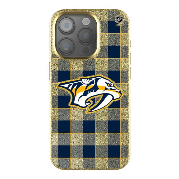 Keyscaper Nashville Predators Plaid Bling iPhone Case