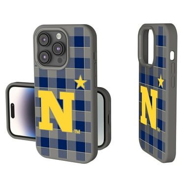 Keyscaper Navy Midshipmen Plaid Soft Touch iPhone Case