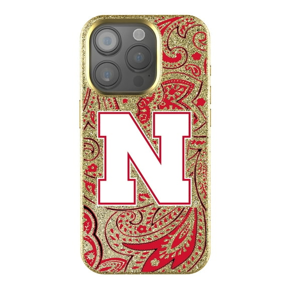 Keyscaper Nebraska Huskers Paisley Bling iPhone Case