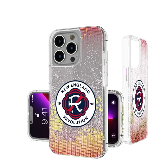 Keyscaper New England Revolution Linen Logo iPhone Glitter Case