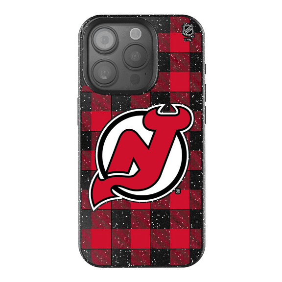 Keyscaper  New Jersey Devils Plaid Bling iPhone Case