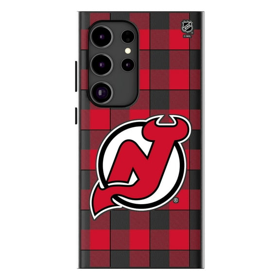 Keyscaper New Jersey Devils Plaid Galaxy Magnetic Bump Case