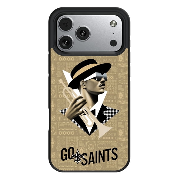 Keyscaper New Orleans Saints Bump Case with 8.2ft Drop Protection