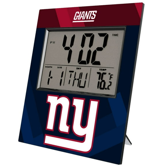 Keyscaper New York Giants Color Block Digital Desk Clock