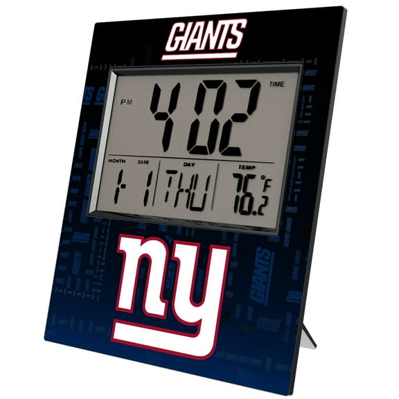 Keyscaper New York Giants Quadtile Digital Desk Clock