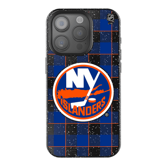 Keyscaper  New York Islanders Plaid Bling iPhone Case