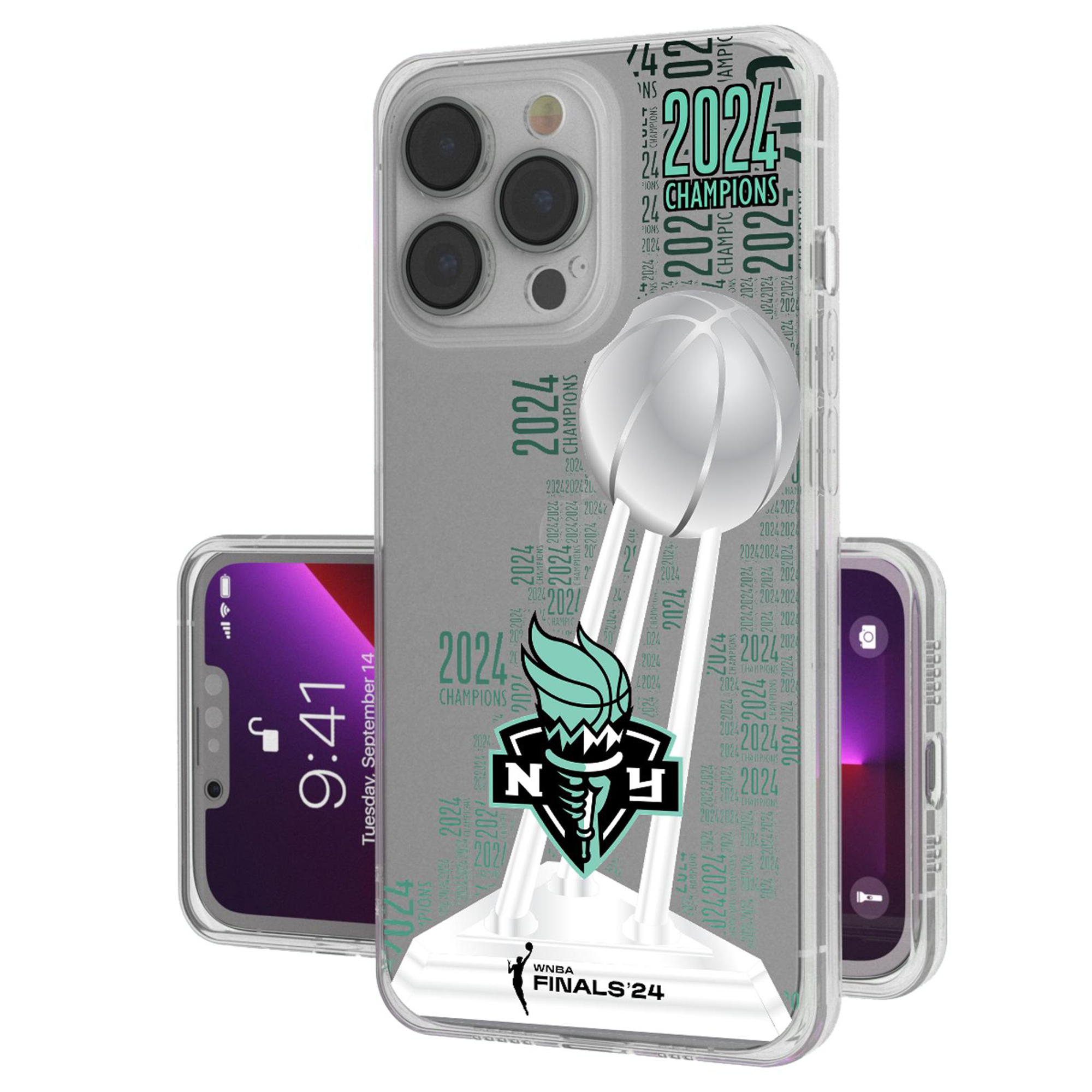 Wnba Phones Keyscaper New York Liberty 2024 WNBA Finals Champions iPhone Clear Case ...