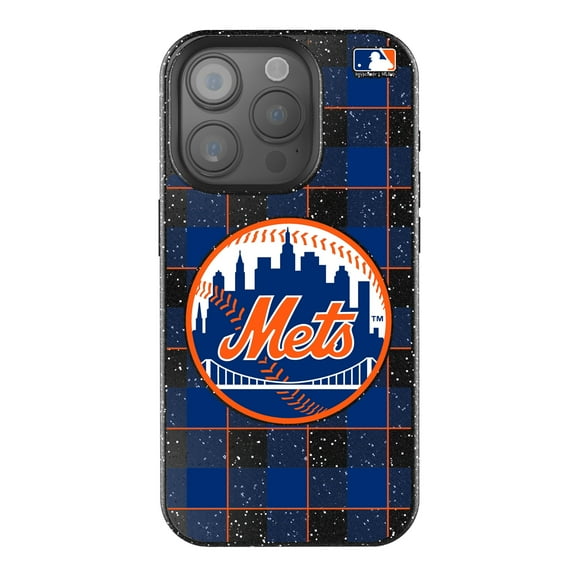 Keyscaper New York Mets Plaid Bling iPhone Case