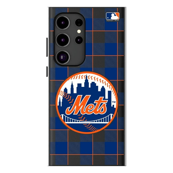 Keyscaper New York Mets Plaid Galaxy Magnetic Bump Case