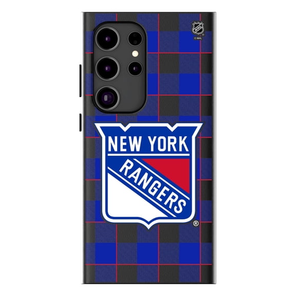 Keyscaper New York Rangers Plaid Galaxy Magnetic Bump Case