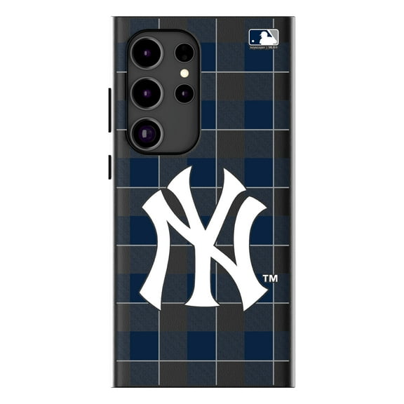 Keyscaper New York Yankees Plaid Galaxy Magnetic Bump Case