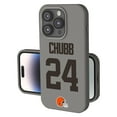 thumbnail image 1 of Keyscaper Nick Chubb Gray Cleveland Browns Ready Soft Touch iPhone Case, 1 of 7