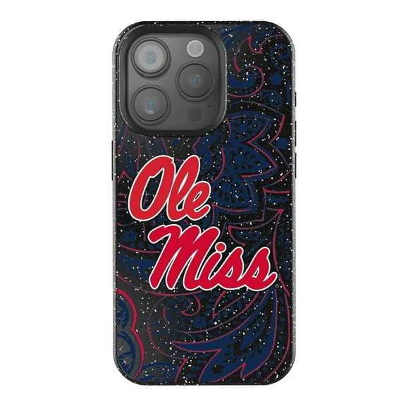 Keyscaper Ole Miss Rebels Paisley Bling iPhone Case