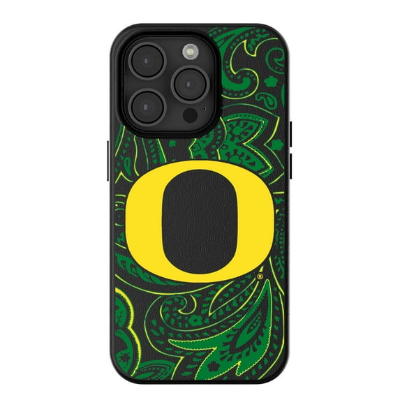 Keyscaper Oregon Ducks Paisley iPhone Magnetic Bump Case