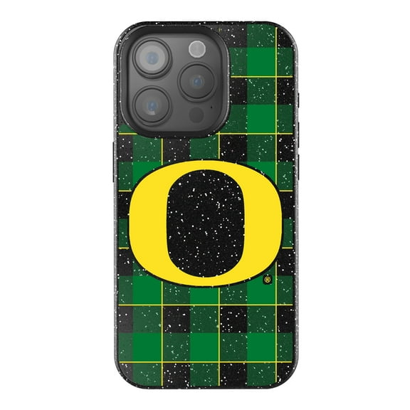 Keyscaper Oregon Ducks Plaid Bling iPhone Case