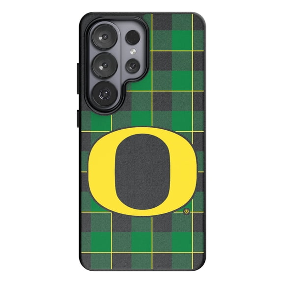 Keyscaper Oregon Ducks Plaid Galaxy Magnetic Bump Case