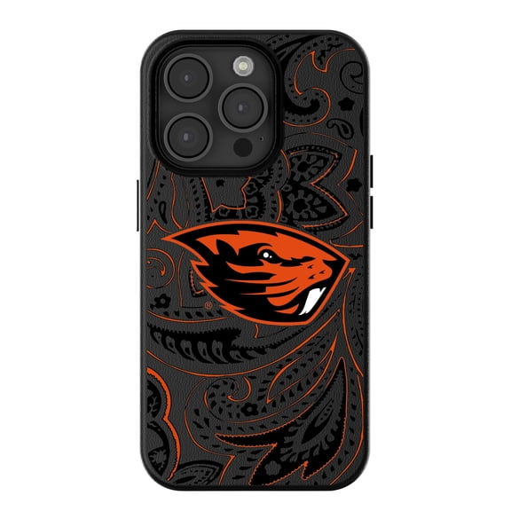Keyscaper Oregon State Beavers Paisley iPhone Magnetic Bump Case