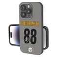 thumbnail image 1 of Keyscaper Pat Freiermuth Gray Pittsburgh Steelers Ready Soft Touch iPhone Case, 1 of 7