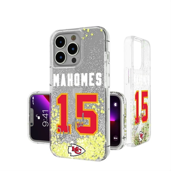 Keyscaper Patrick Mahomes Kansas City Chiefs iPhone Glitter Phone Case