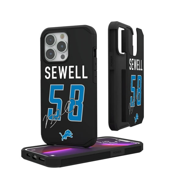 Keyscaper Penei Sewell Detroit Lions iPhone Rugged Case