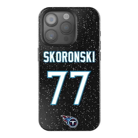 Keyscaper Peter Skoronski Black Tennessee Titans Bling iPhone Case