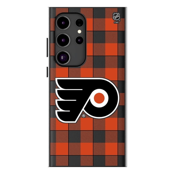 Keyscaper Philadelphia Flyers Plaid Galaxy Magnetic Bump Case