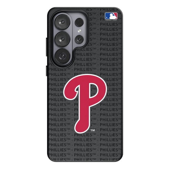 Keyscaper Philadelphia Phillies Text Backdrop Galaxy Magnetic Bump Case