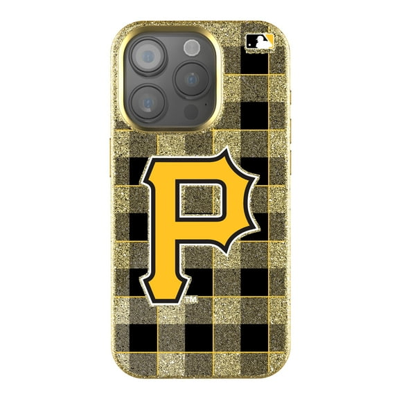 Keyscaper Pittsburgh Pirates Plaid Bling iPhone Case
