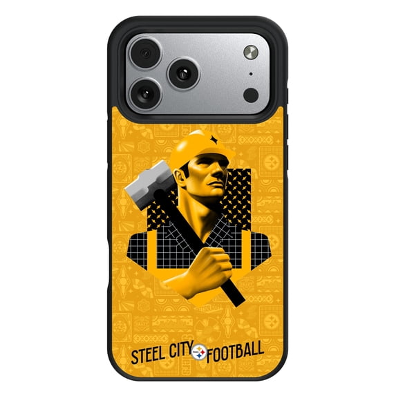 Keyscaper Pittsburgh Steelers Bump Case with 8.2ft Drop Protection
