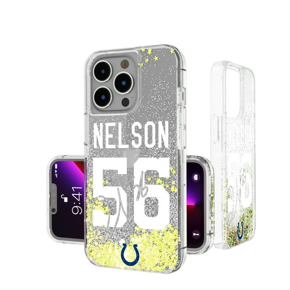 Keyscaper Quenton Nelson Indianapolis Colts iPhone Glitter Phone Case