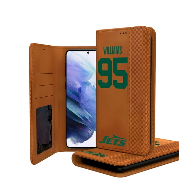 Keyscaper Quinnen Williams Brown New York Jets Galaxy Folio Case