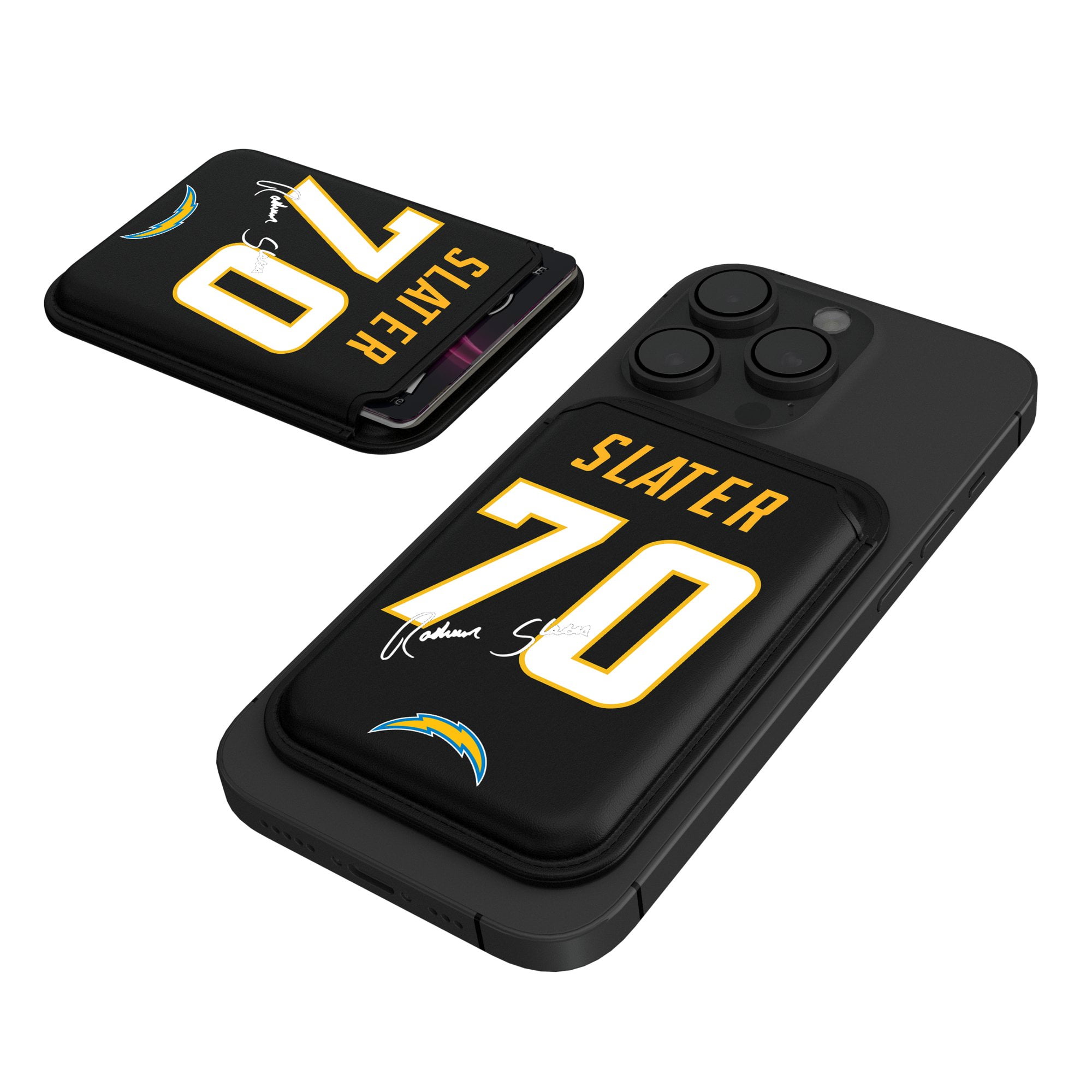 Keyscaper Rashawn Slater Black Los Angeles Chargers Magnetic Credit ...
