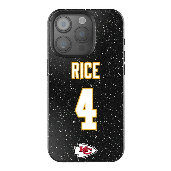 Keyscaper Rashee Rice Black Kansas City Chiefs Bling iPhone Case