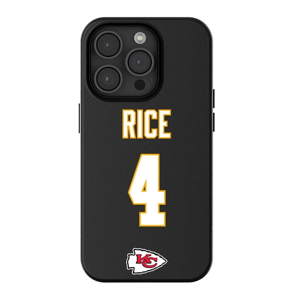 Keyscaper Rashee Rice-Black Kansas City Chiefs iPhone Magnetic Bump Case