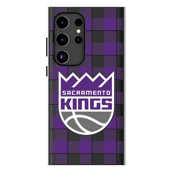 Keyscaper Sacramento Kings Plaid Galaxy Magnetic Bump Case