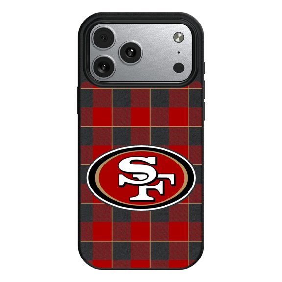 Keyscaper San Francisco 49ers Plaid Magnetic Bump iPhone Case