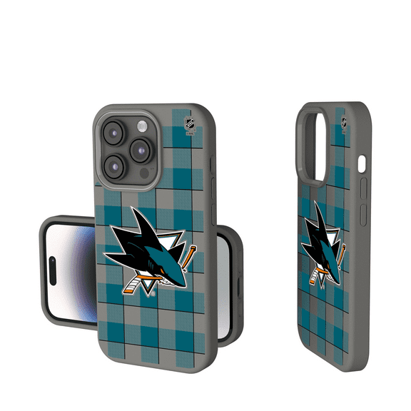 Keyscaper  San Jose Sharks Plaid Soft Touch iPhone Case