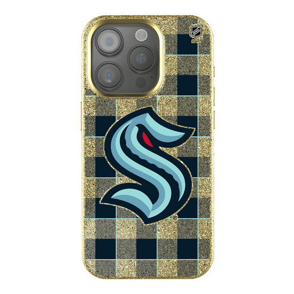 Keyscaper Seattle Kraken Plaid Bling iPhone Case