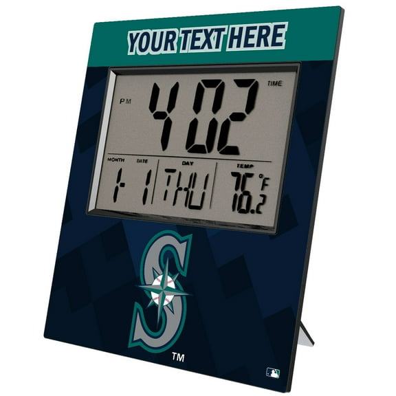 Keyscaper Seattle Mariners Personalized Digital Desk Clock