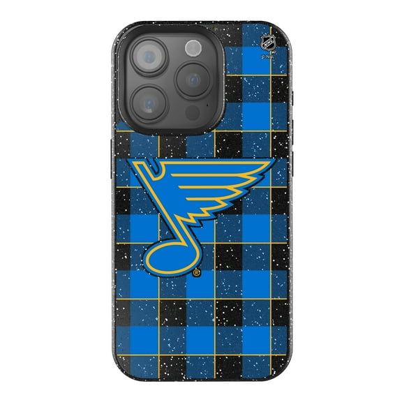 Keyscaper  St. Louis Blues Plaid Bling iPhone Case