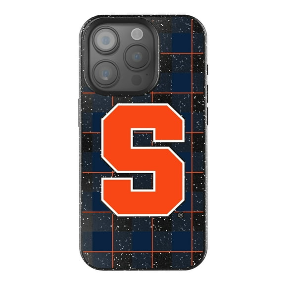 Keyscaper Syracuse Orange Plaid Bling iPhone Case
