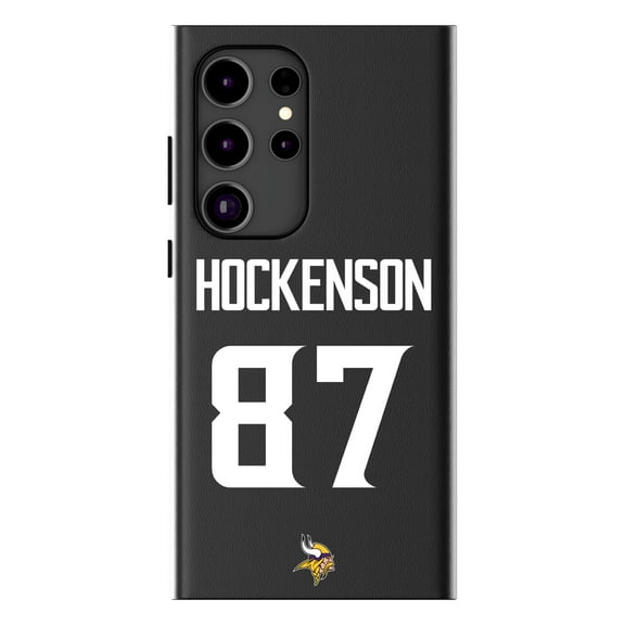 Keyscaper T.J. Hockenson Black Minnesota Vikings Galaxy Magnetic Bump Case
