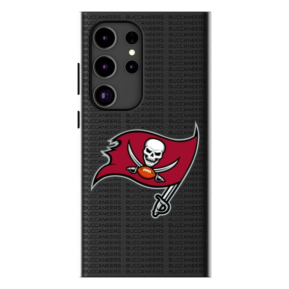 Keyscaper Tampa Bay Buccaneers Text Backdrop Galaxy Magnetic Bump Case